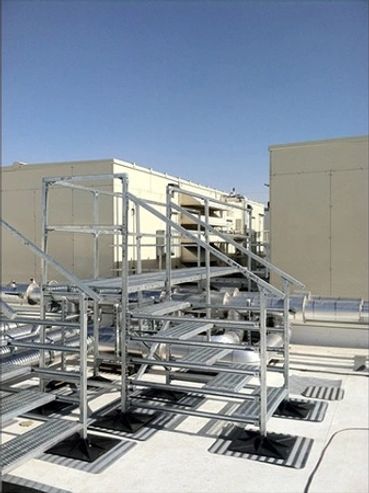 Commercial building metal roof cladding