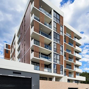 Modern residential building facade